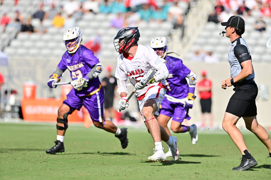 Dyson Williams at the 2023 World Lacrosse Championships